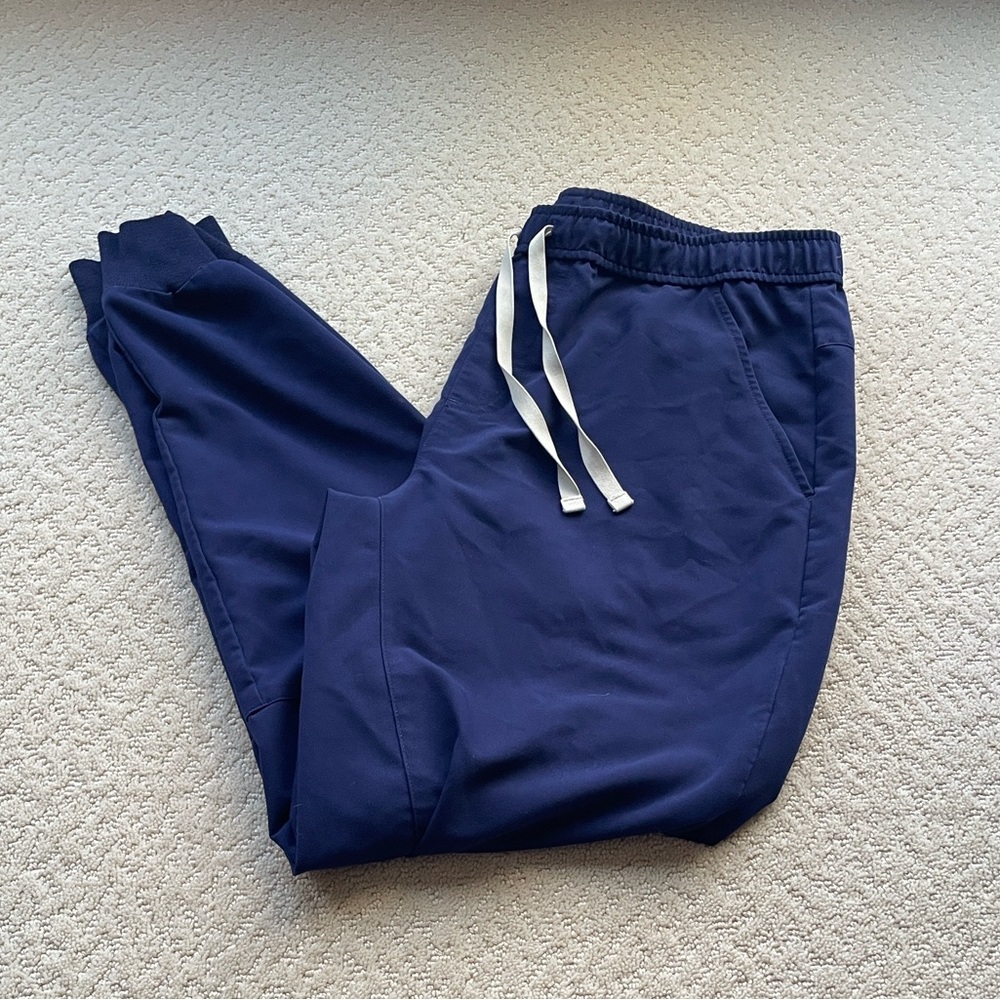 Figs Men's Navy Blue Jogger Pants Scrub Size Large